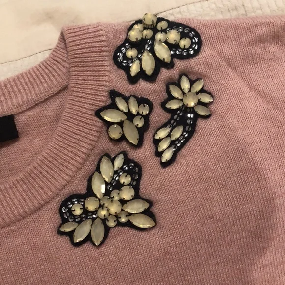 J. Crew Blush Pink Crew Neck Sweater - Picture 4 of 10